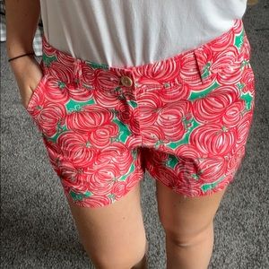 Lilly Pulitzer Pumpkin Print Shorts